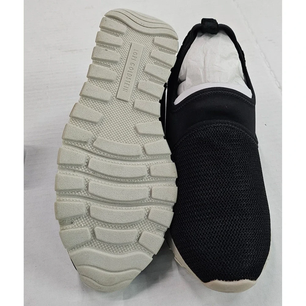Lori Goldstein LI-POSY Black Mesh‎ Neoprene Slip On Sneakers Womens 6.5M NIB